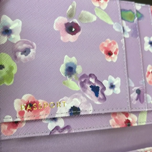 Love & Lore Floral Travel Document Wallet Organizer 9”x5” - Picture 11 of 16